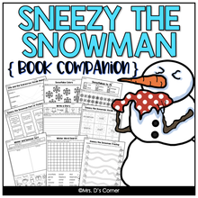 Load image into Gallery viewer, Sneezy the Snowman Book Companion, Activities, and Lesson Plans