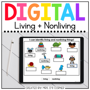 Living and Nonliving Digital Basics for Special Ed | Distance Learning