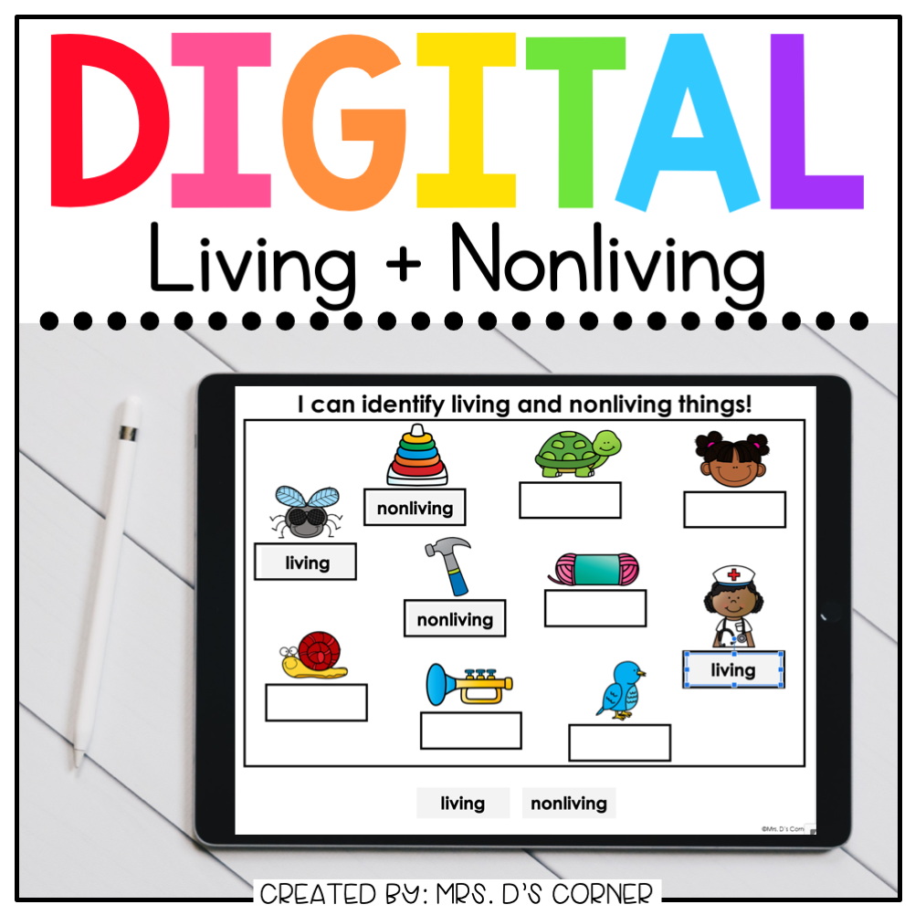 Living and Nonliving Digital Basics for Special Ed | Distance Learning