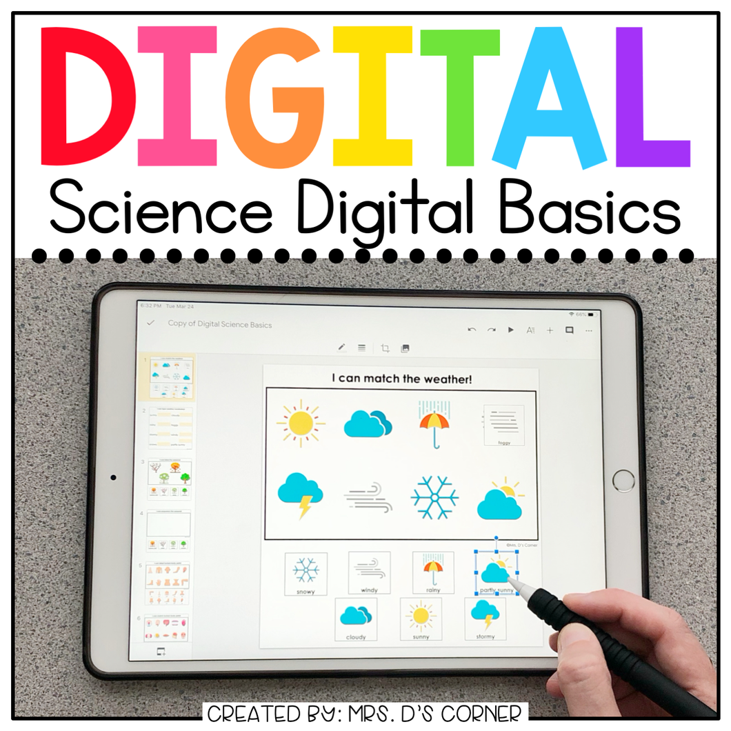 Science Digital Basics for Special Ed | Distance Learning