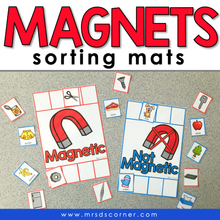 Load image into Gallery viewer, Magnetic and Not Magnetic Sorting Mats [2 mats included] | Magnets Sorting Mats