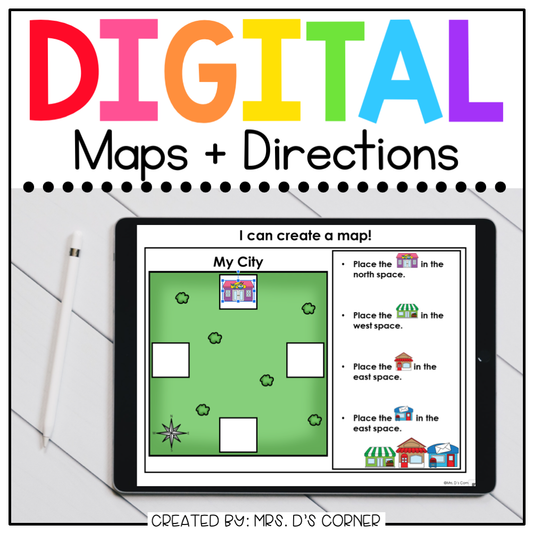 Maps Digital Basics for Special Ed | Distance Learning