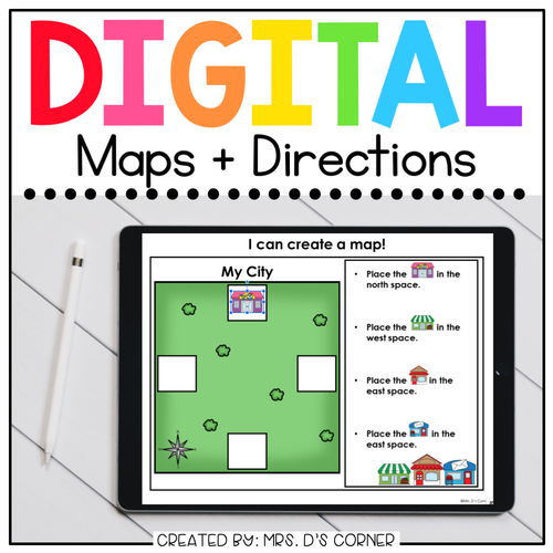 Maps Digital Basics for Special Ed | Distance Learning