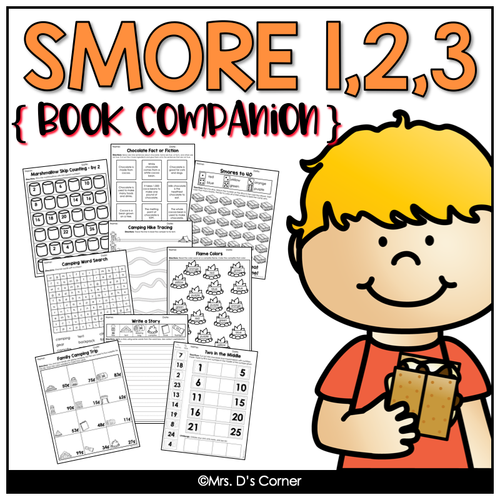 123 Make a S’more with Me Book Companion [ Smore Recipe, Craft, Writing + More ]