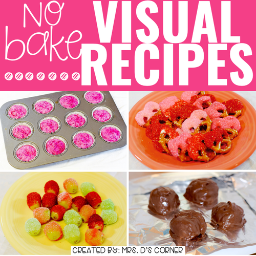 February Visual Recipes with REAL Pictures for Cooking in the Classroom