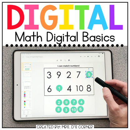 Math Lesson Digital Math Digital Basics for Special Ed | Distance Learning – mrsdsshop