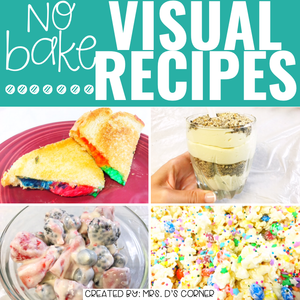 August Visual Recipes with REAL Pictures for Cooking in the Classroom