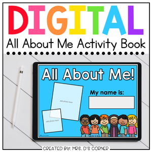 Digital All About Me Activity for Special Ed | Distance Learning