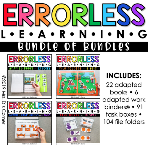 Errorless Learning Task Box (91 task boxes included!)