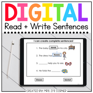 Form a Sentence + Comprehension Digital Basics for Special Ed |Distance Learning