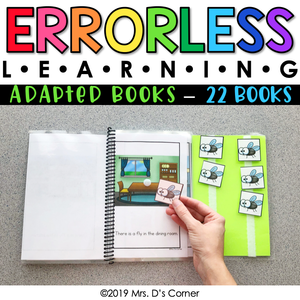 Errorless Learning Adapted Books (22 books included!) | Errorless Adapted Book