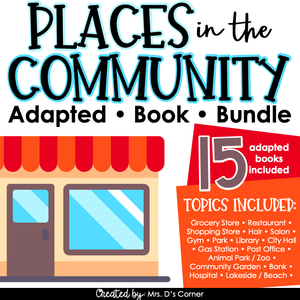 Places in the Community Adapted Book Bundle [15 places included!] - 2 books per!