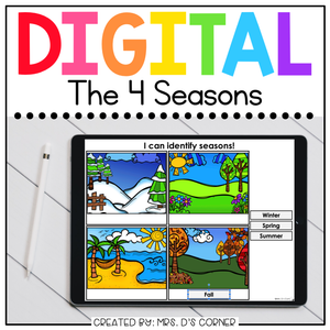 Seasons Digital Basics for Special Ed | Distance Learning
