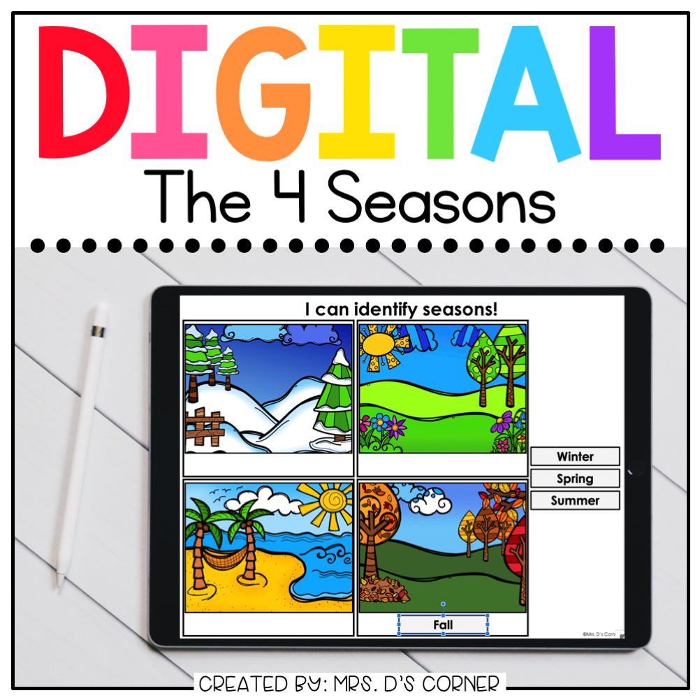 Seasons Digital Basics for Special Ed | Distance Learning