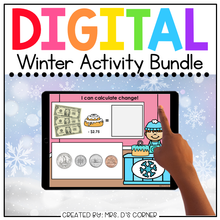 Load image into Gallery viewer, Winter Digital Activity Bundle [17 digital activities] | Distance Learning