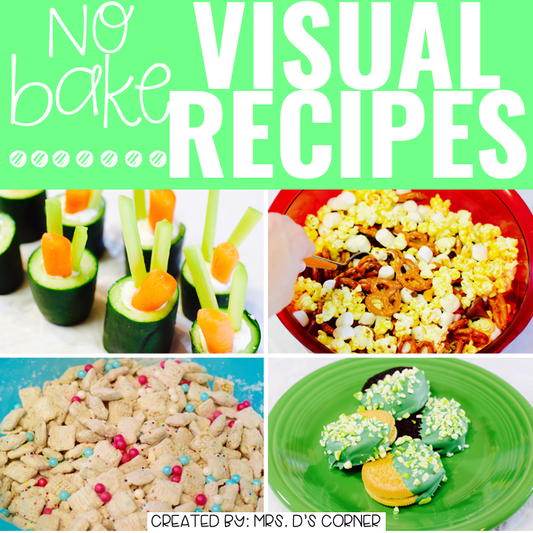 March Visual Recipes with REAL Pictures for Cooking in the Classroom