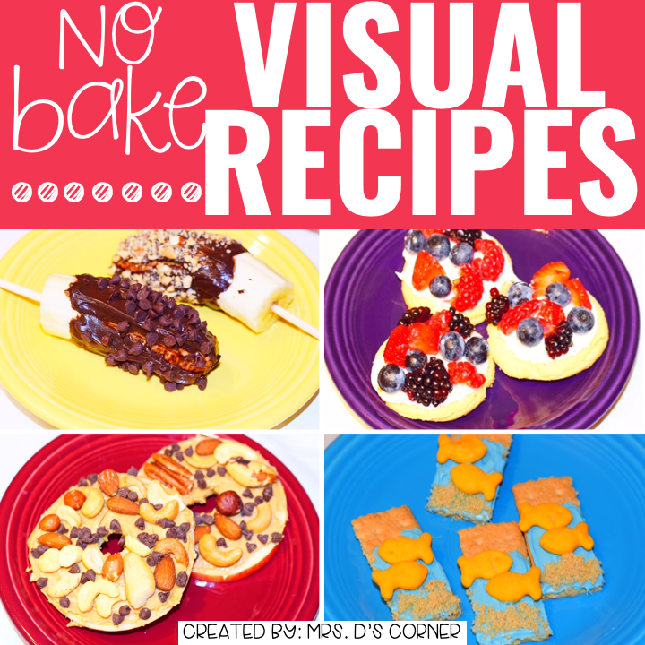 July Visual Recipes with REAL Pictures for Cooking in the Classroom