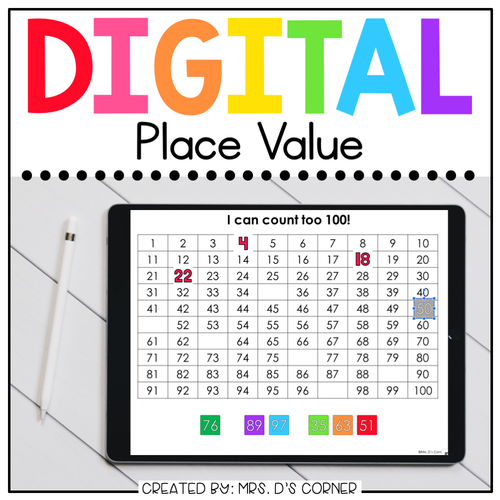 Place Value Digital Basics for Special Ed | Distance Learning