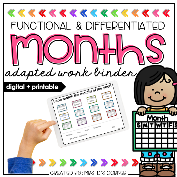 Months of the Year Adapted Work Binder® | Distance Learning