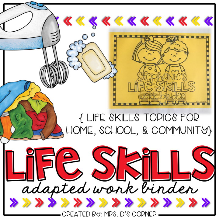 Life Skills Adapted Work Binder® {Skills for Home, School, and Community}