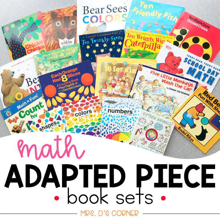 Math Adapted Piece Book Set [20 book set!] | Math Adapted Books