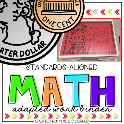 Math Adapted Work Binder® BUNDLE - Standards Aligned (for Special Needs)