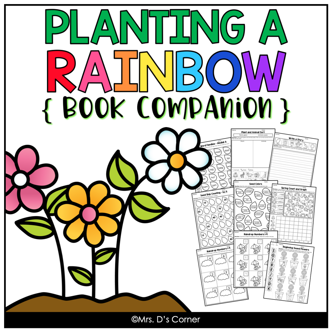 Planting a Rainbow Book Companion [ Craft, Writing Activity, and more! ]