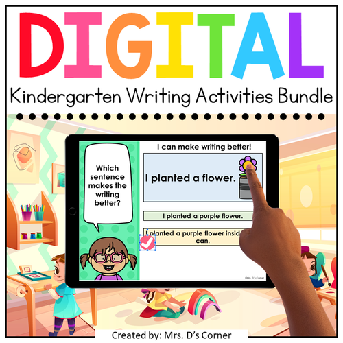 Kindergarten Writing Standards-Aligned Digital Activity Bundle