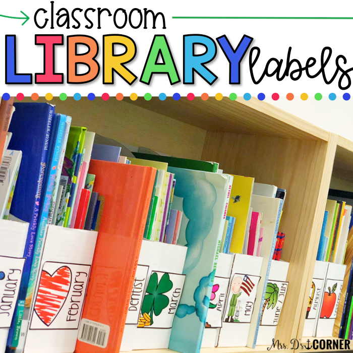 Classroom Library Labels (with Book Sticker Labels) – mrsdsshop