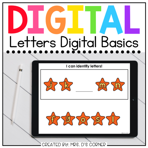 Letters Digital Basics | 5 Digital Activities for Special Ed + Distance Learning