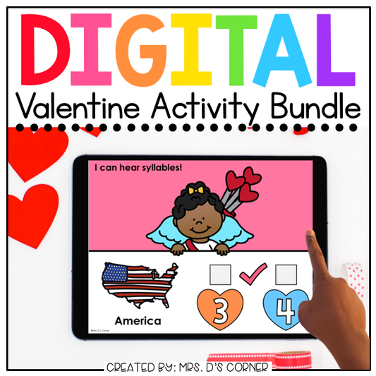 Valentine Digital Activity Bundle [15 digital activities] | Distance Learning