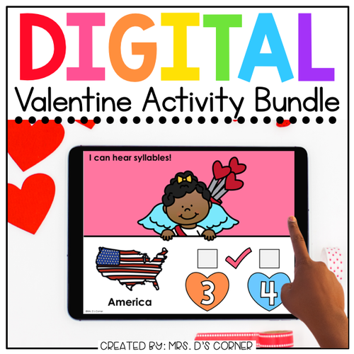 Valentine Digital Activity Bundle [15 digital activities] | Distance Learning