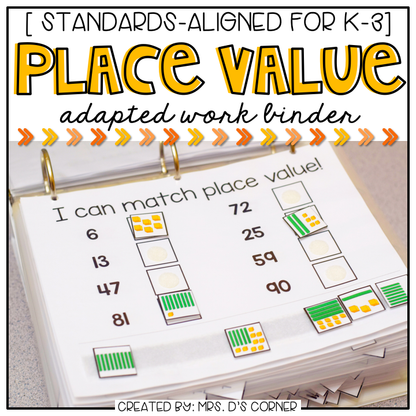 Place Value Adapted Work Binder®