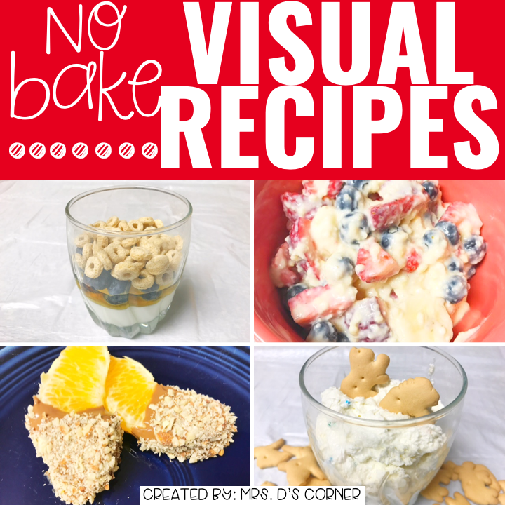 September Visual Recipes with REAL Pictures for Cooking in the Classroom