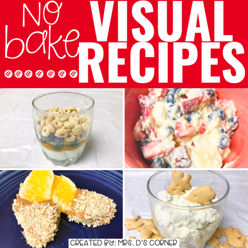 September Visual Recipes with REAL Pictures for Cooking in the Classroom