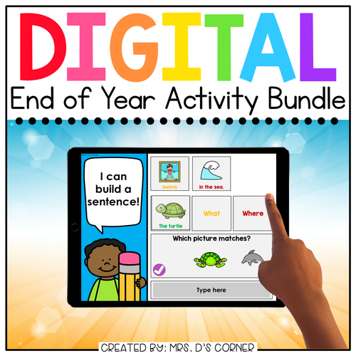 End of Year Digital Activity Bundle [9 digital activities!] | Distance Learning