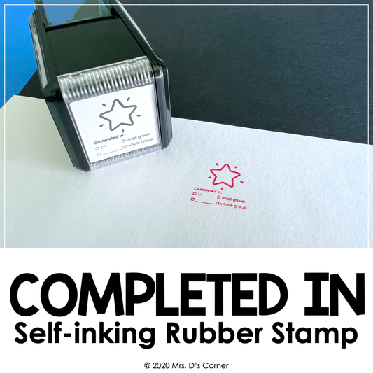 Completed in Self-inking Rubber Stamp | Mrs. D's Rubber Stamp Collection