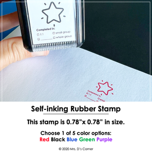 Completed in Self-inking Rubber Stamp | Mrs. D's Rubber Stamp Collection