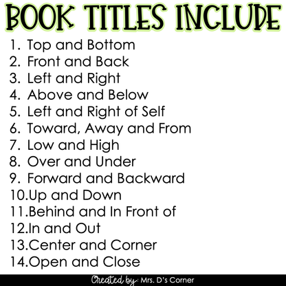 Prepositions Adapted Book Bundle [14 books!] Digital + Printable Adapted Books