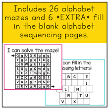 Load image into Gallery viewer, Fine Motor Skills Practice (Alphabet Mazes) | Distance Learning