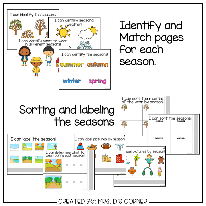 Seasons Adapted Work Binder®