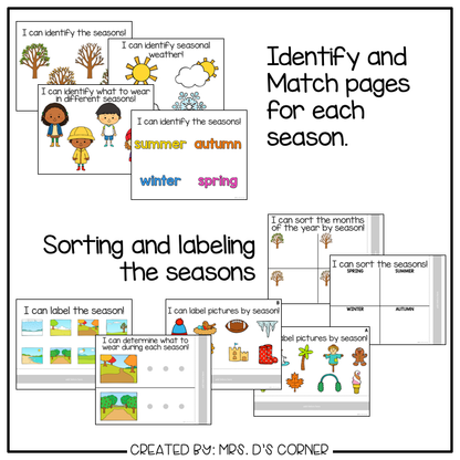 Seasons Adapted Work Binder®