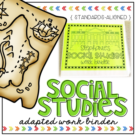 Social Studies Adapted Work Binder® - Grades K to 3