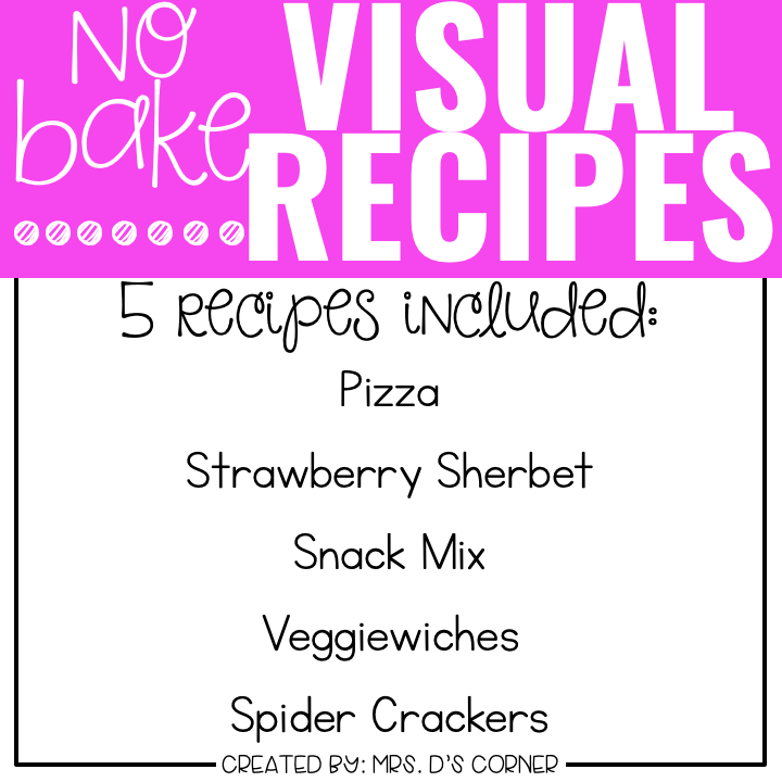 May Visual Recipes with REAL Pictures | Cooking in the Classroom