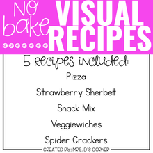 Load image into Gallery viewer, May Visual Recipes with REAL Pictures | Cooking in the Classroom