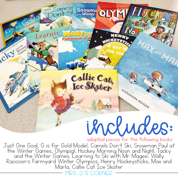 Winter Games Adapted Piece Book Set [ 12 book sets included! ]