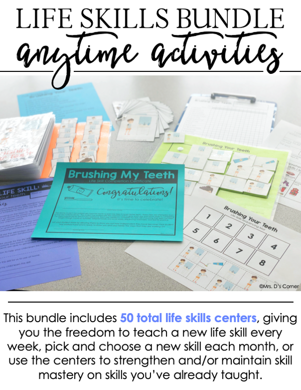 Anytime Activity Bundle | Life Skills Curriculum | Life Skills Centers Bundle