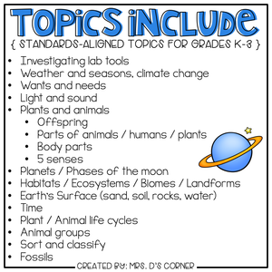 Science and Social Studies Adapted Work Binder® (for Special Needs)