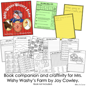 Mrs. Wishy Washy's Farm Book Companion [ Craft and Writing Activity Included! ]