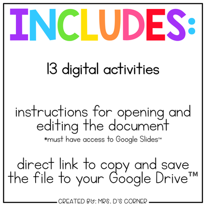 Spring Digital Activity Bundle [13 digital activities!] | Distance Learning